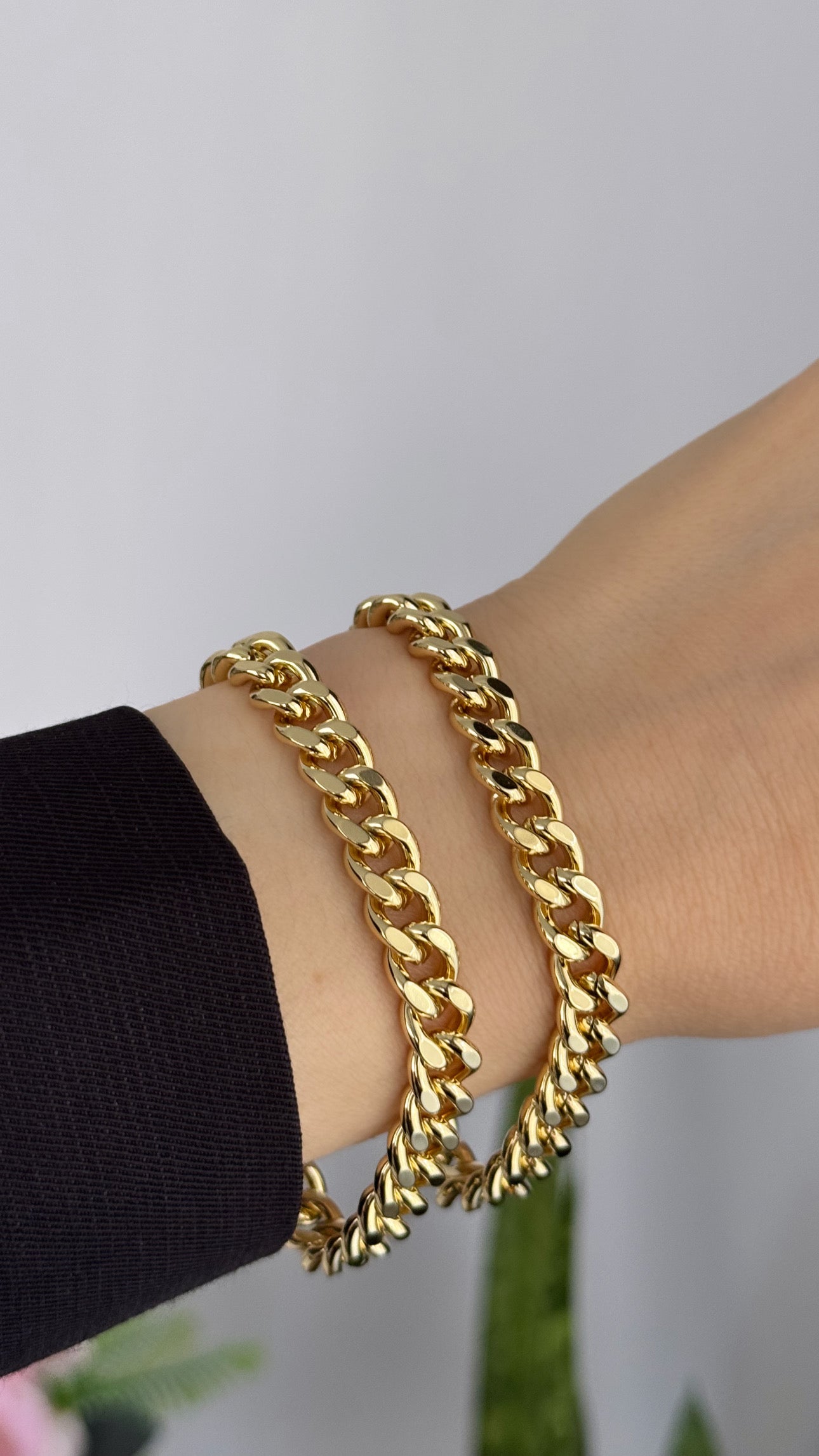 Çelik Kalın Zincir Bileklik