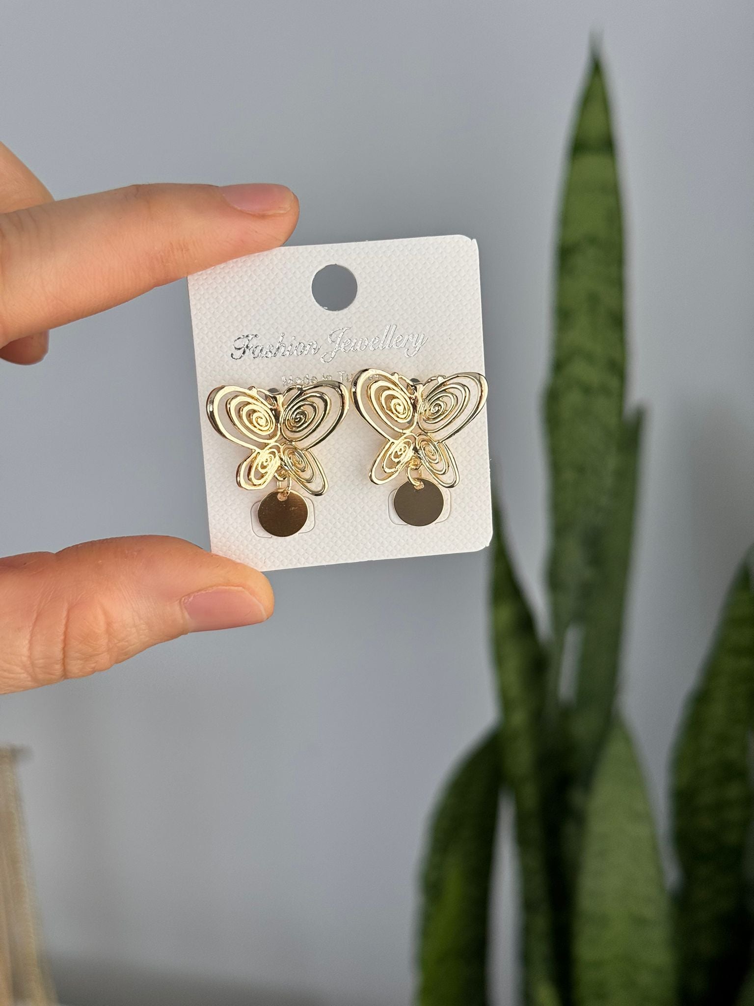 Altın Kaplama Füsun Küpe